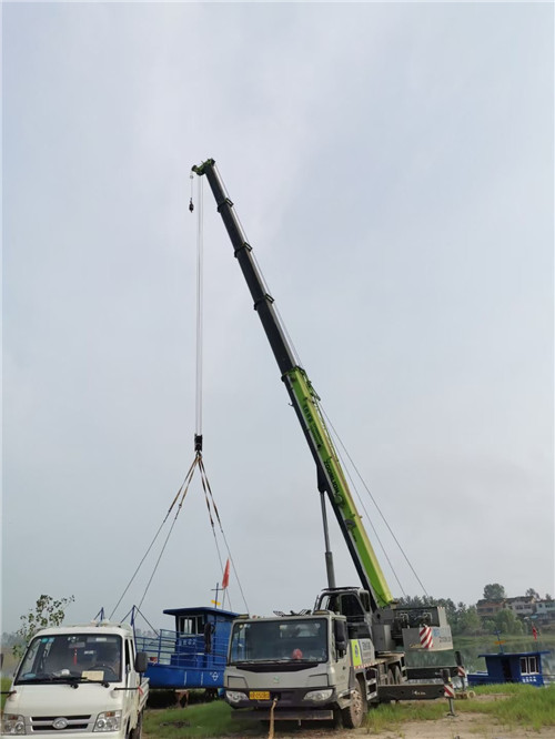 辛集市桥梁建设吊装案例